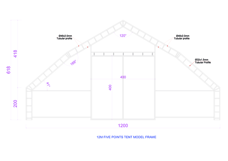 Gulecyuz Tent Five Corner Model 12M